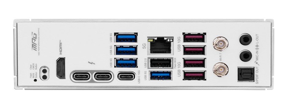 Carte mère GeForce RTX 5080-MSI MPG Z890 Edge TI WiFi-back