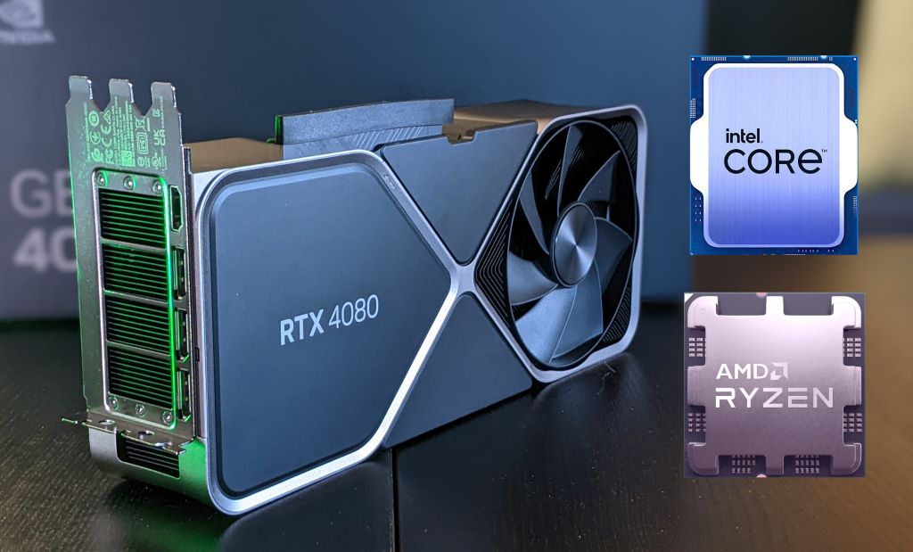 Meilleurs CPU pour la Nvidia GeForce RTX 4080-INTEL ET AMD