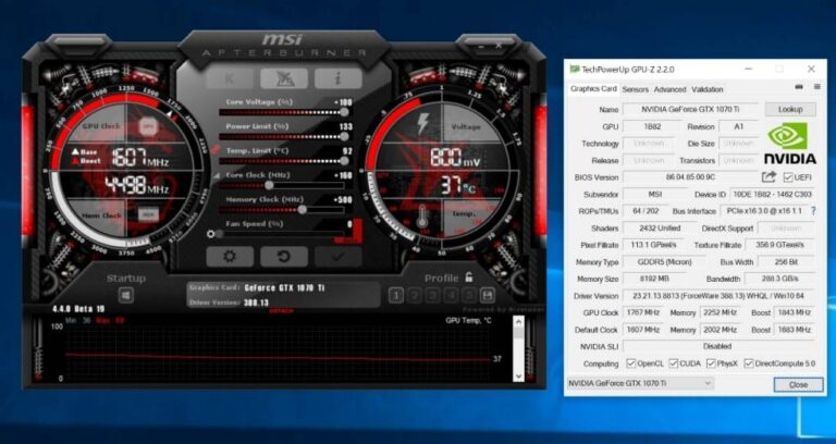 Ventilateurs du GPU ne tournent pas-Msi-afterburner