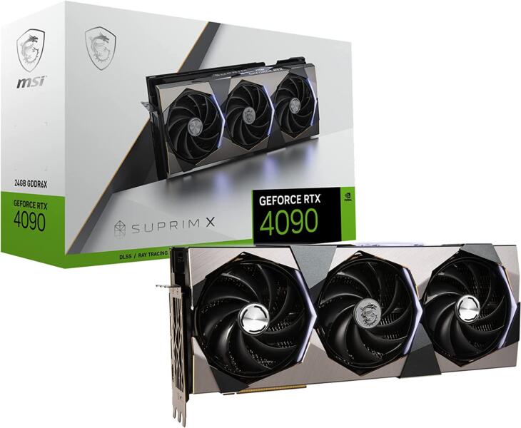 meilleures cartes NVIDIA RTX 4090- MSI GeForce RTX 4090 SUPRIM X