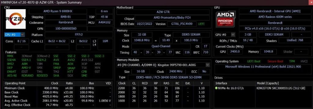 Beelink GTR6-performance