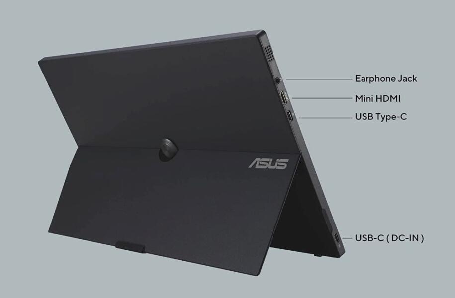 ASUS Zenscreen Go MB16AWP-ports