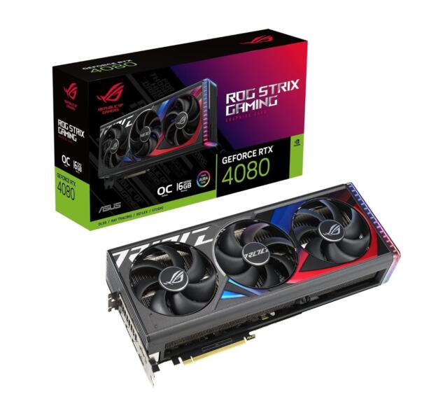 meilleures cartes graphiques pour Intel Core i9-14900K et 14900KF-ASUS ROG Strix GeForce RTX 4080 16GB OC_