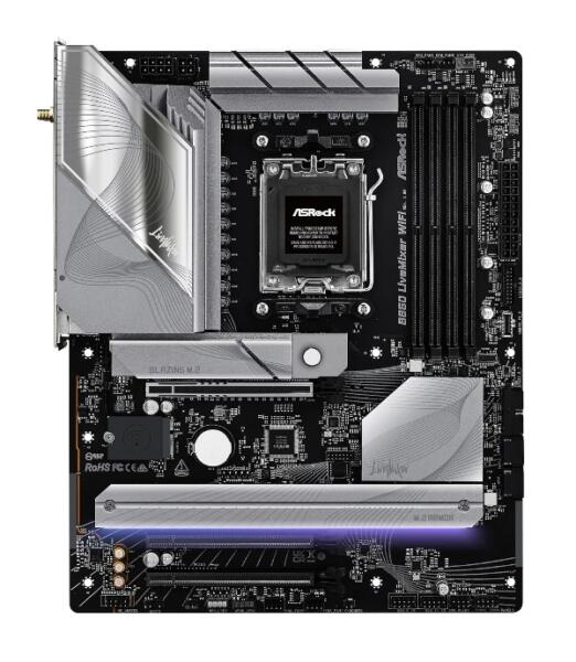 3 meilleures cartes mères pour AMD Ryzen 5 9600X-ASRock B850 LiveMixer WIFI