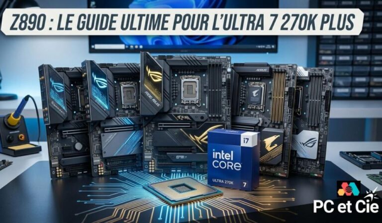 5 Cartes Mères Z890 pour Intel Core Ultra 7 270K