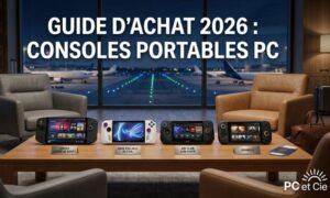 Comparatif des consoles portables PC Lenovo Legion Go, ASUS ROG Ally, MSI Claw et AYANEO 3 sur l'établi PC et Cie