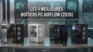 Comparatif des 4 meilleurs boîtiers PC Airflow en 2026 avec façade Mesh et verre trempé