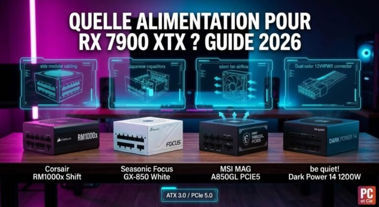 Quelle Alimentation pour RX 7900 XTX ? Meilleur Choix 2026