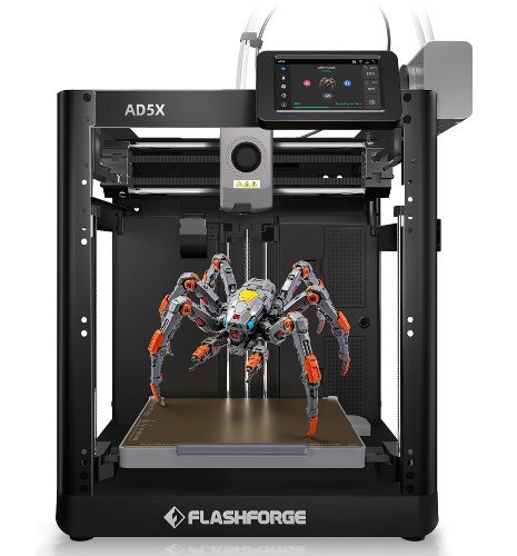 FLASHFORGE AD5X Imprimante 3D-4 Meilleures Imprimantes 3D Filament pour Débutants