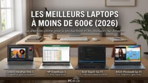 Comparatif des meilleurs PC portables à moins de 600 euros disponibles sur Amazon
